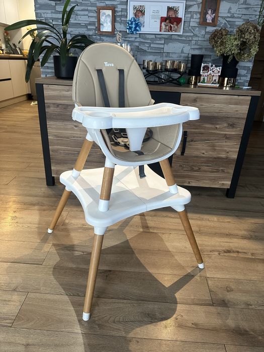 Krzeselko do karmienia stoliczek 2w1 Caretero Tuva beż