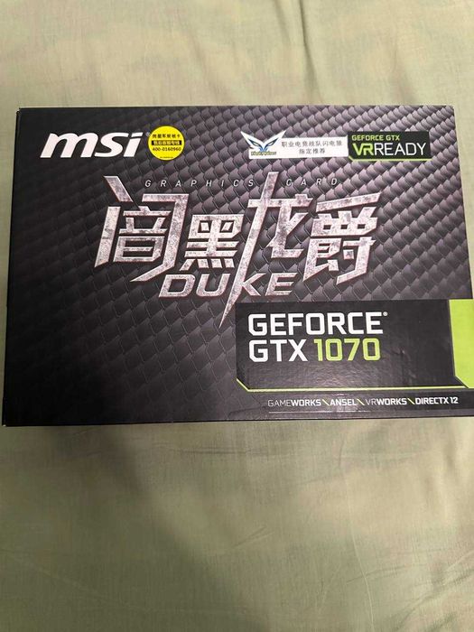 Відеокарта MSI PCI-Ex GeForce GTX 1070 Duke 8GB GDDR5