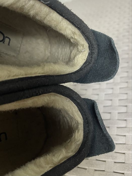 UGG ботинки 46 размер замшевые черные