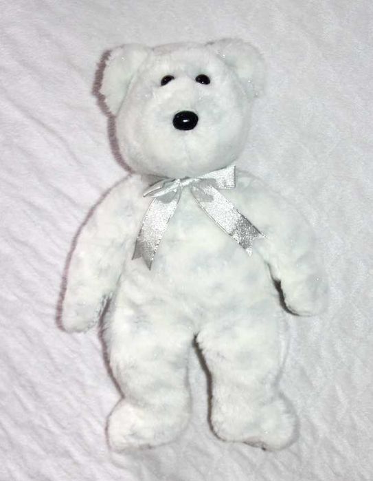 Ty Beanie Buddy The Beginning Bear Babies Baby 2000 miś misiu  biały
