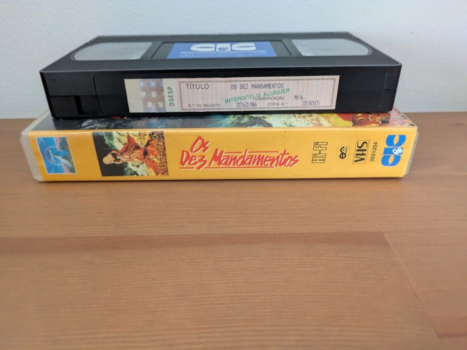 VHS " Os Dez Mandamentos " 1956 (Opt. Estado)