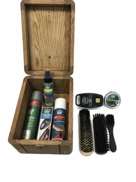 Набор по уходу за обувью "Обувной сундук" Tradigo Giovanni ITALY(7 шт)