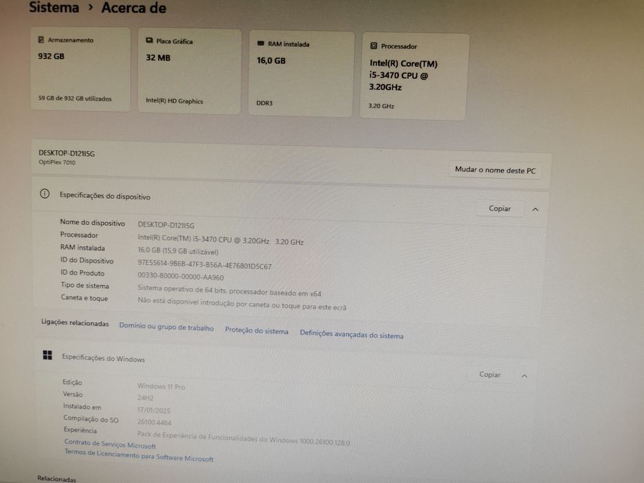 Dell 7010 - i5, 16gb, 1tb