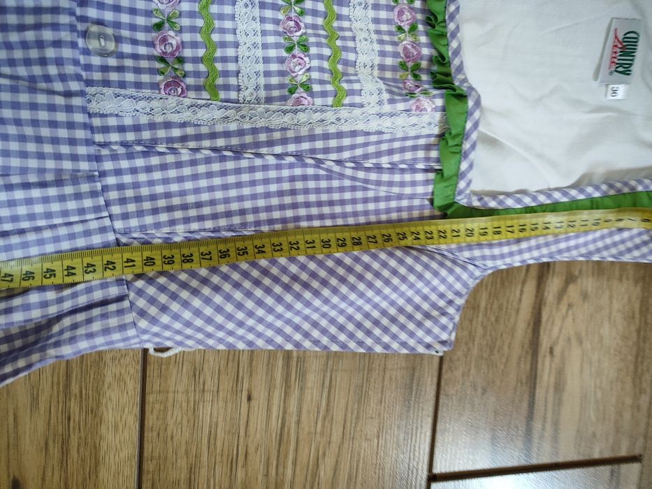 Sukienka Oktoberfest 36 S dirndl bawarska folk Boho ludowa