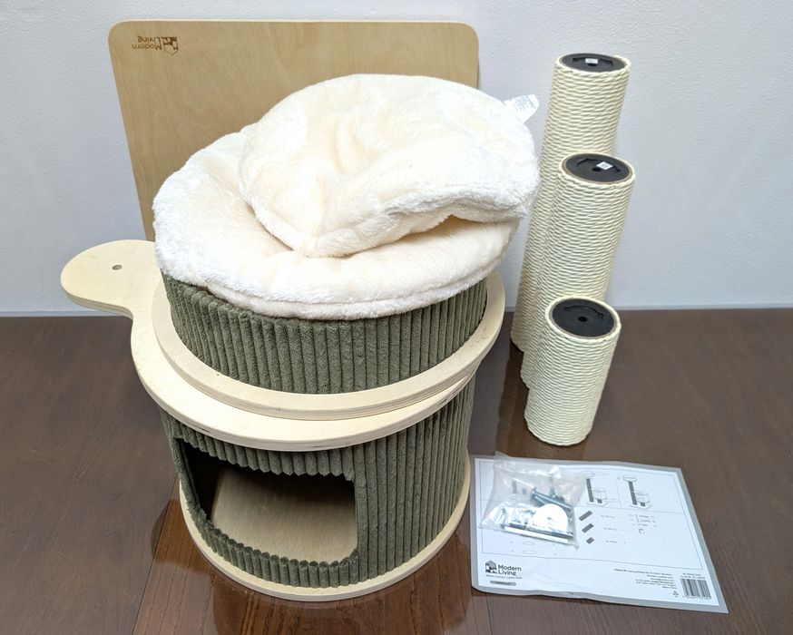 Modern Living Drapak dla Kota Helsinki S Zielony 50x50x97cm MAŁY o