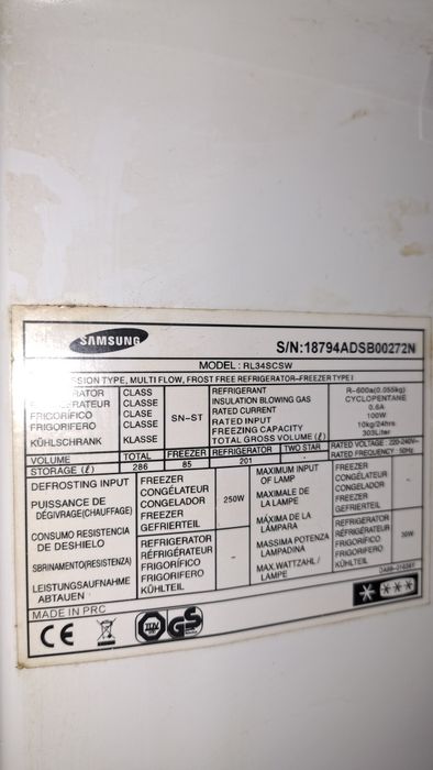 Frigorifico  samsung no frost 1.75m