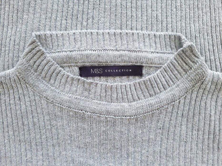 Szary półgolf sweter sweterek damski dopasowany prosty wiosenny