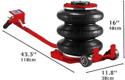 Пневматичний домкрат 3,5 т підкатний WIDMANN пневматический подкатной