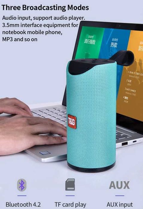 Coluna Bluetooth 5.1 Som Estéreo 10W 4H autonomia