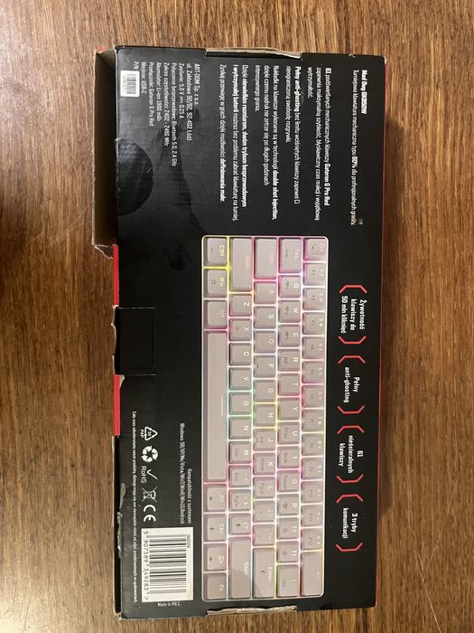 Бездротова механічна клавіатура MAD DOG GK850W RGB