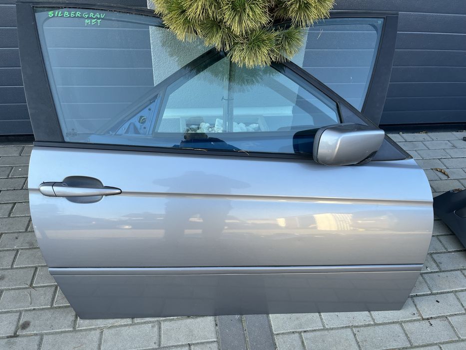 Bmw e46 compact drzwi prawe silbergrau metallic