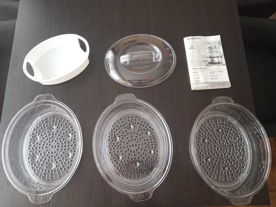 Steamer SilverCrest 1.2L 800W - urządzenie do gotowania na parze