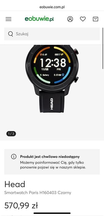 Headwatches Smartwatch Head Moscow H160403 – męski stan bardzo dobry