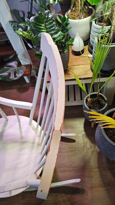 Fotel bujany drewniany