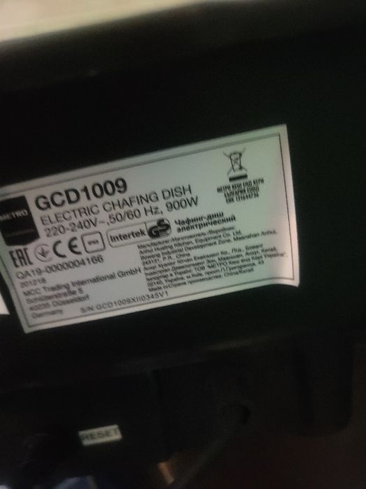 Aquecedor de alimentos buffet