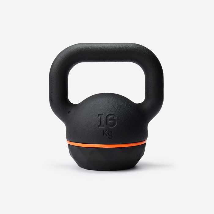 Kettlebell em Ferro Fundido e Base Borracha 16 kg, ferro fundido