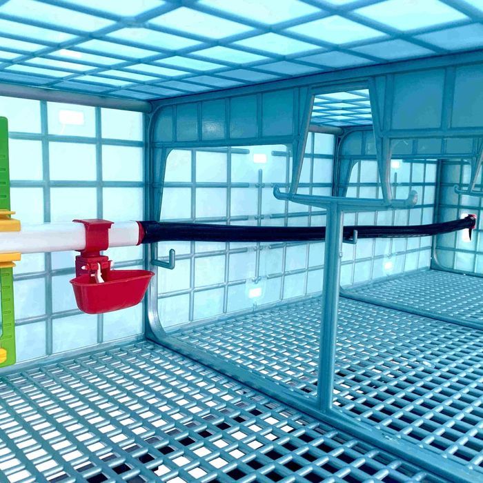 Klatka do Chowu Drobiu - 3 Poziomowa - Wys. 25 cm