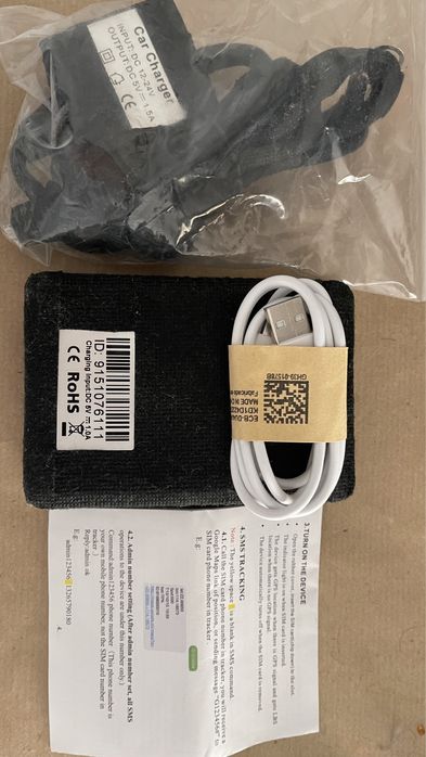 Localizador veiculos GPS + Carregador 12v + App