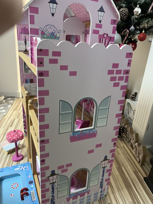 Domek drewniany dla lalek Basia 90 cm plus basen