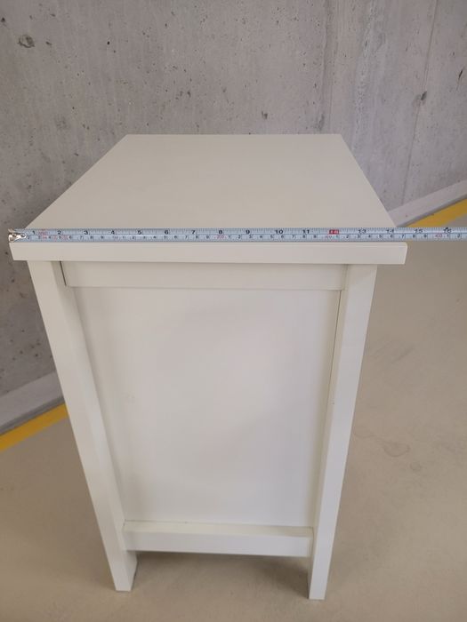 Szafka nocna biała 3 szuflady