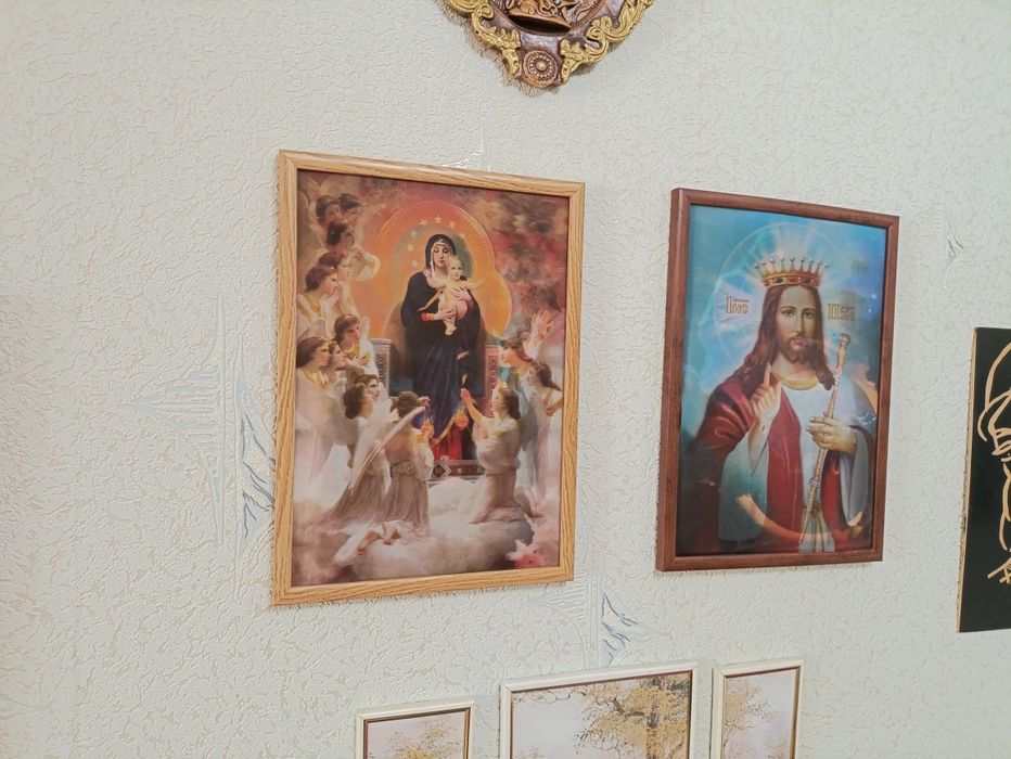 Квартина икона с бисера