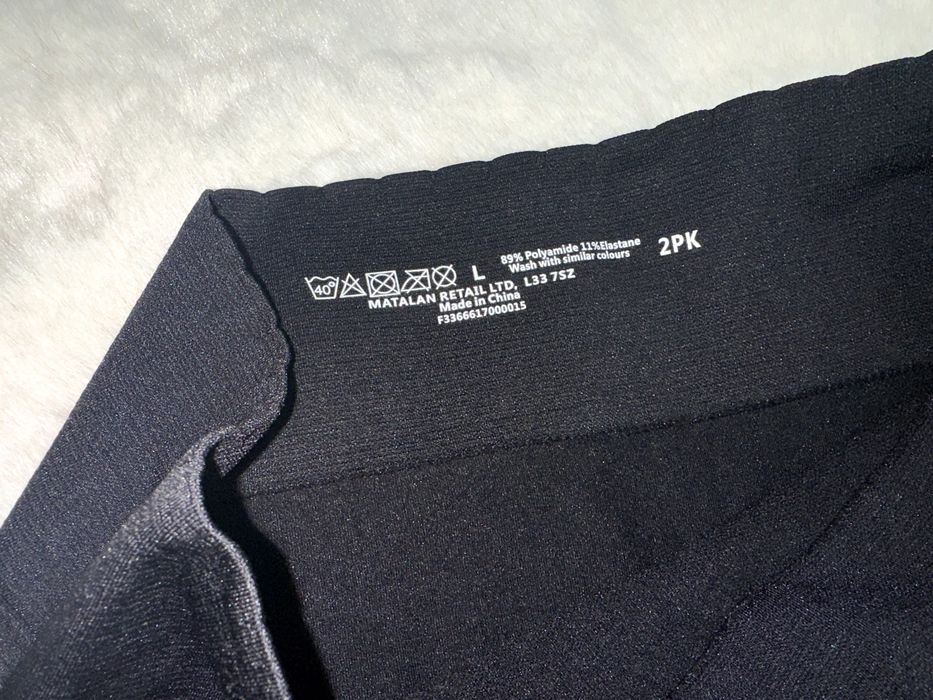 Matalan czarne wysokie majtki nowe L