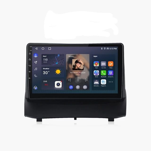 Rádio android 12 Ford Fiesta 2009/17 Gps wifi Carplay 2/32GB + CANBUS