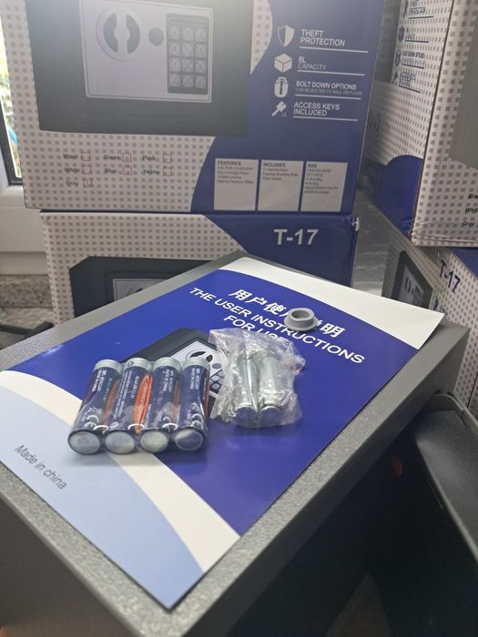 Cofre Eletrónico Digital Novo (Modelo T-17) – Cor Cinza