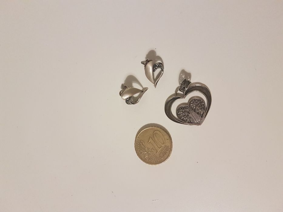 Conjunto prata filigrana