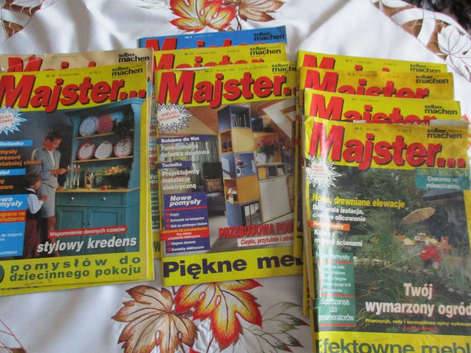 czasopisma, książki Majster archiwalne nr 1992,94,95,96