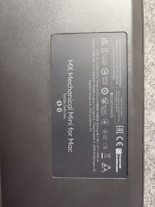 Klawiatura mechaniczna Logitech MX Machanical Mini for Mac Tactile