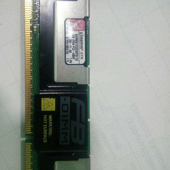 Оперативная память Kingston KVR667D2D8F5 4x1Gb=4Gb