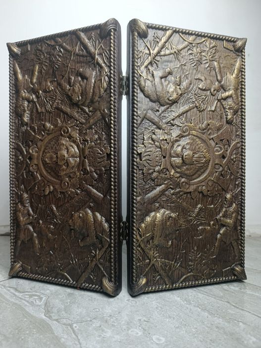 Нові нарди з натурального дуба 40х40см