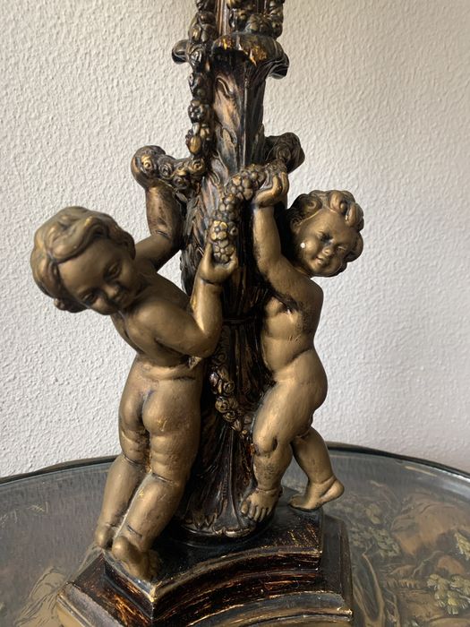 Candeeiro pintado à mão