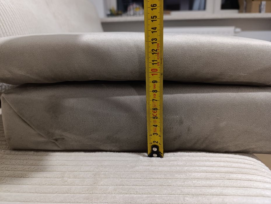 Siedzisko tapicerowane kawowe taupe welur  154x43 cm