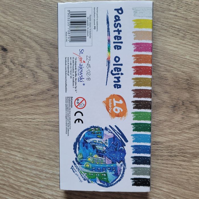 Pastele olejne 16 kolorów