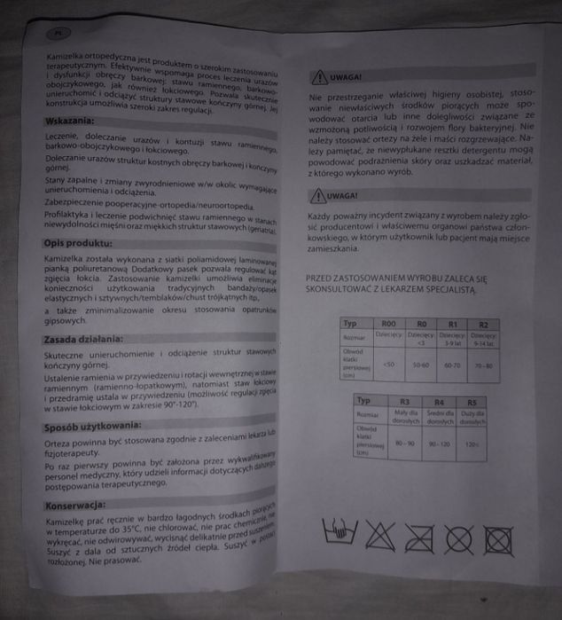 Kamizelka ortopedyczna stawu barkowego Qmed R3