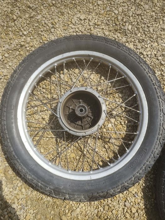 Kompletne orygnialne koła Simson S51 i błotnik