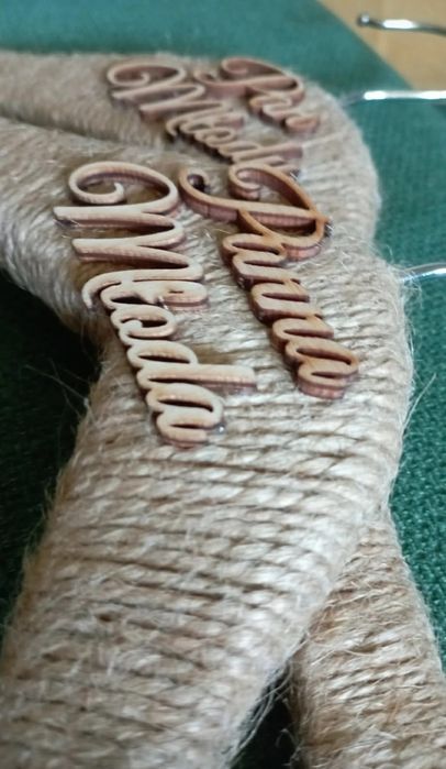 Wieszaki ślubne - Pan Młody + Pani Młoda