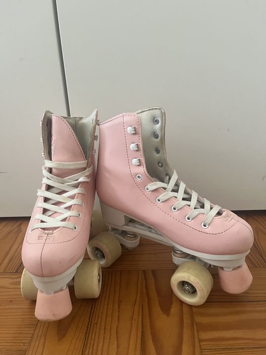 Patins rosa 4 rodas