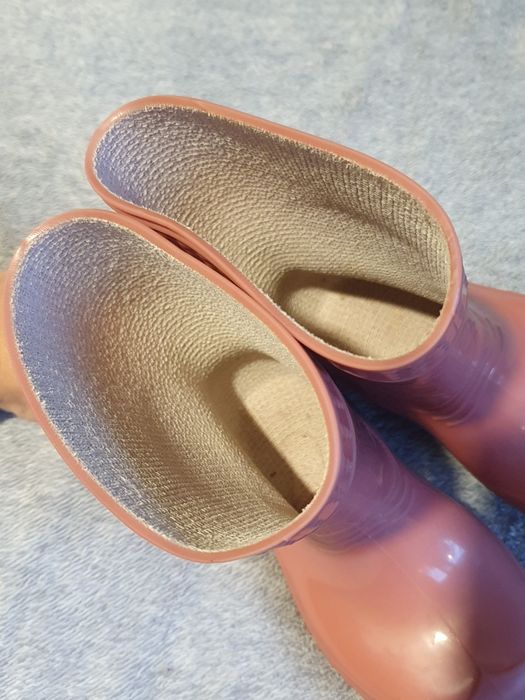 Kalosze różowe w odcieniu wrzosowym firmy Kalosze poproszę r. 21-22