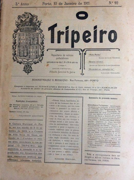 Um pouco da história do Porto e arredores, 1911. Excel. preço.