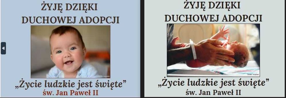 Plakaty Duchowa Adopcja, format B1, papier, 10 sztuk