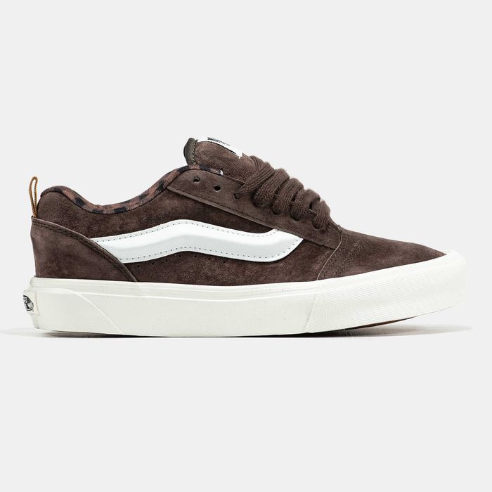 Кросівки Vans KNU Skool Brown - White premium | Кроссовки чоловічі жіночі