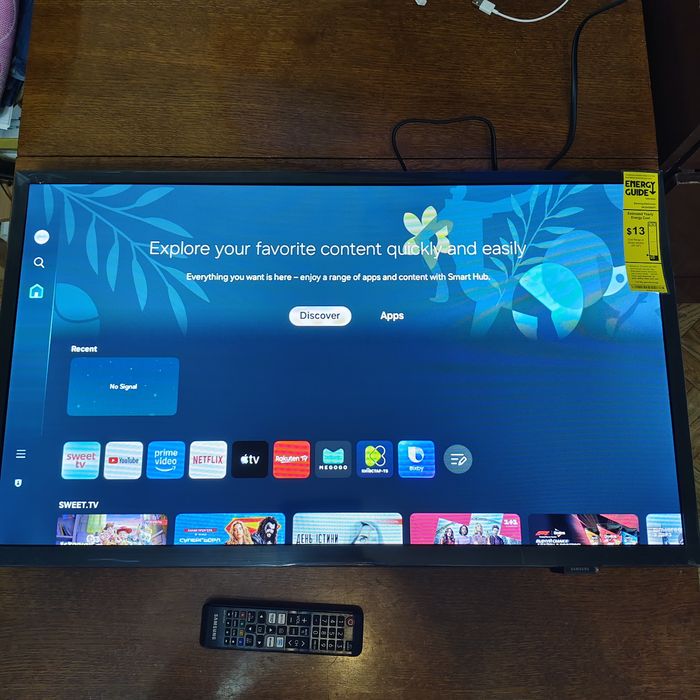 Новый телевизор Samsung 32дюйма + подписка Sweet tv на 1 год