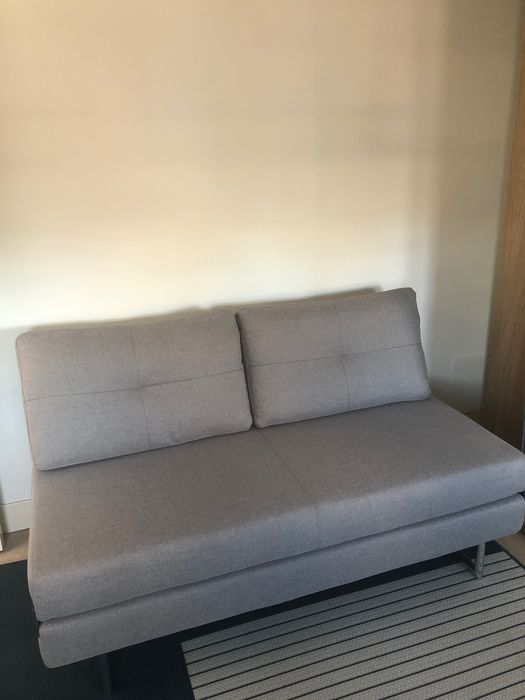 Sofá cama cinzento 2 lugares