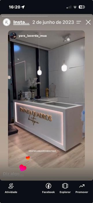 Balcao para loja ou recepcao