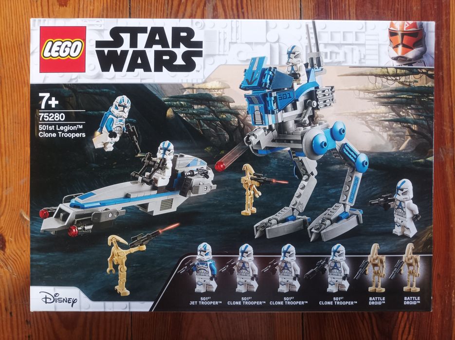 Klocki lego star wars 75280 żołnierze klony z 501 legionu nowe