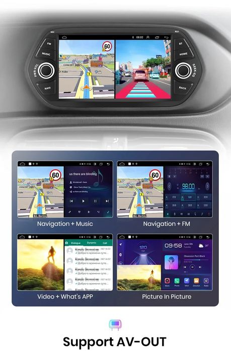 Rádio Android Auto Fiat Tipo 2015-18 Carplay GPS Wi-Fi 2/32GB NOVO