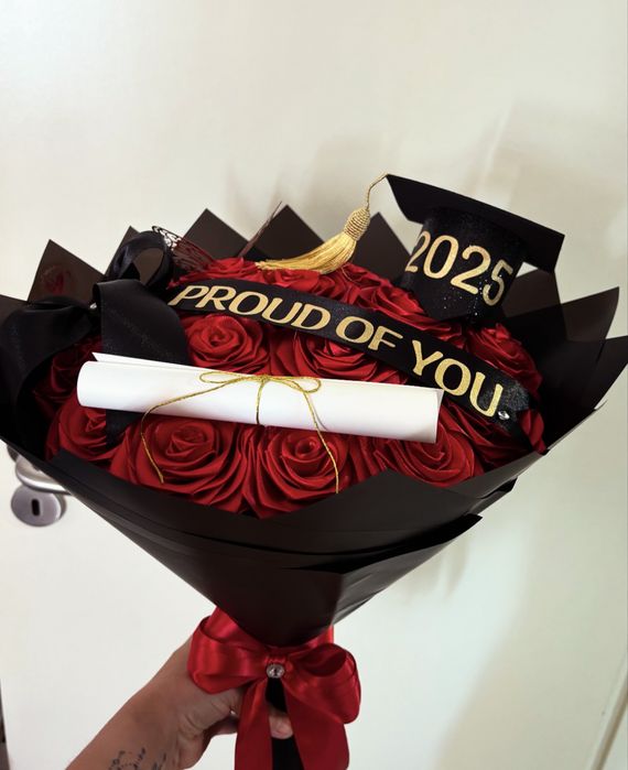 Buque de rosas eternas